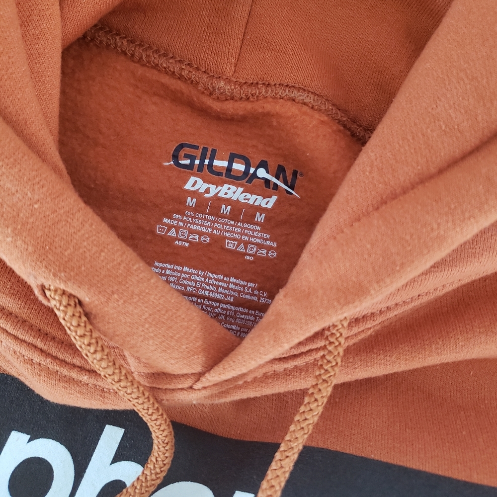 Burnt Orange Sophomore Oversized Hoodie Long Sleeve - Picture 4 of 4